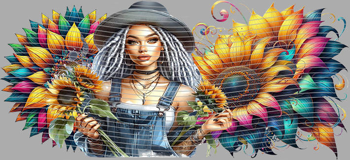 16oz Sunflower Girl-SU-382